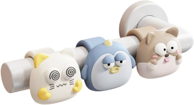 도어 핸들 실리콘 충돌 방지 패드, 1세트, 강아지/고양이/펭귄