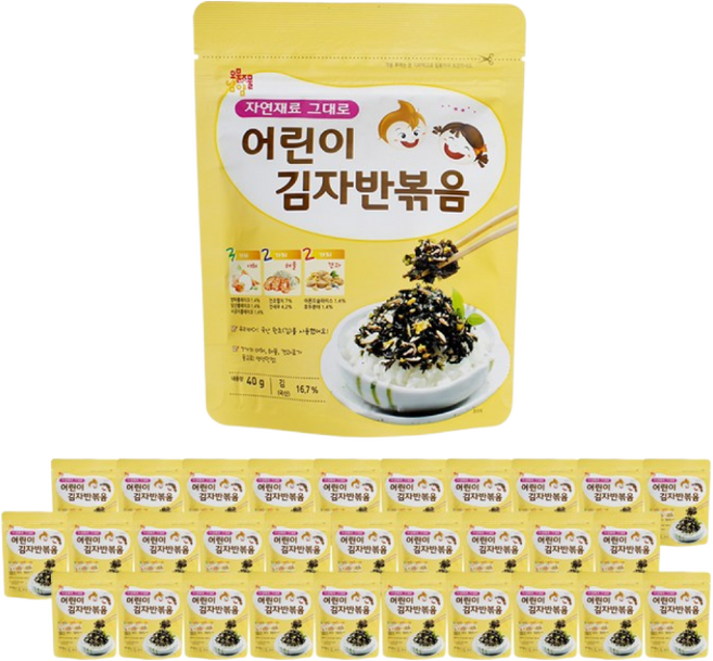 오물조물얌얌 어린이 김자반볶음, 30개, 40g