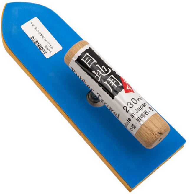 한서 타일 메지고대 메지헤라 손잡이형 고무헤라 흙손 타입, 일본산 삼각 230mm, 1개