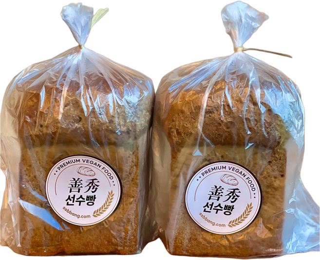 선수빵 쌀과 두유로 만든 속편한 무방부제 비건 고단백 철분 미네랄 국산쑥 식빵 400g x 2, 2개