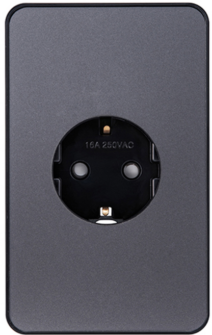 디아트플러스 콘센트 1구 매트그레이, 1개