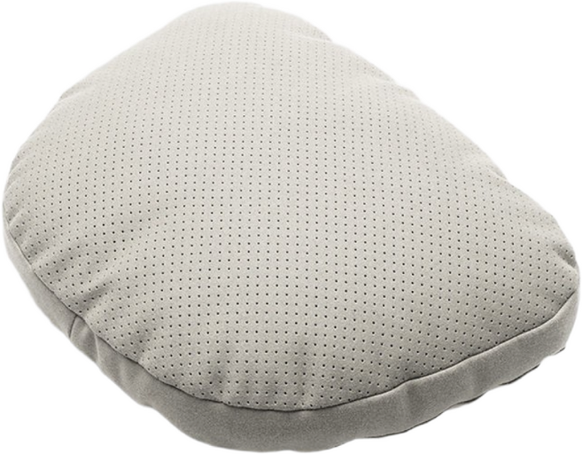 리빙쉘 마이바흐 스타일 차량용 목쿠션 세트, 2개, 화이트