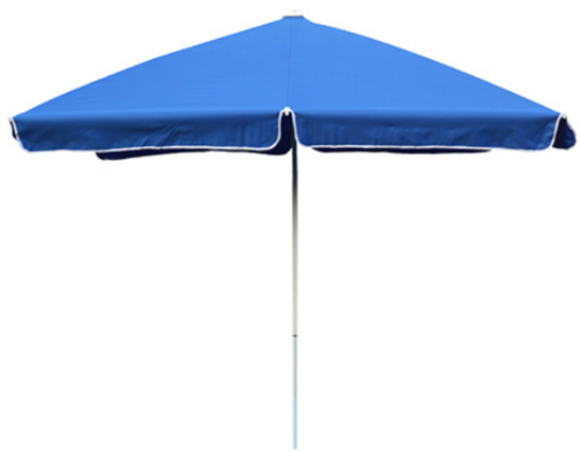 국내제작 직사각 단층 중형 대형 야외 정원 카페 테라스 옥상 캠핑용 그늘막 파라솔, 블루