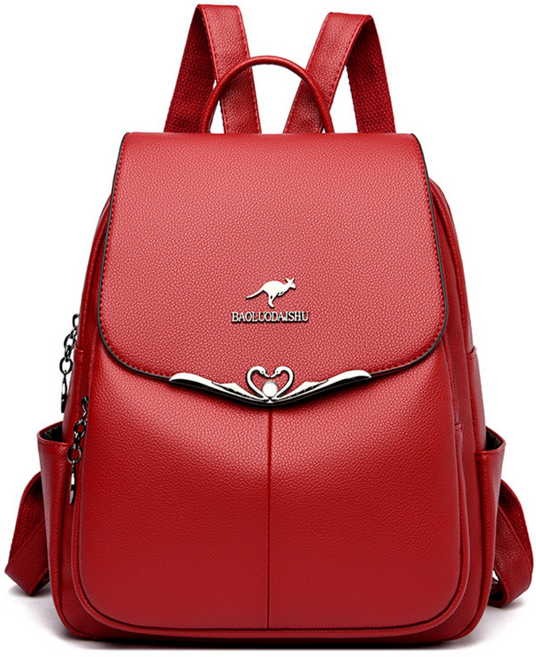 레드에셋 여성 가죽 백팩 데일리 심플 가방 직장인 캐주얼 배낭