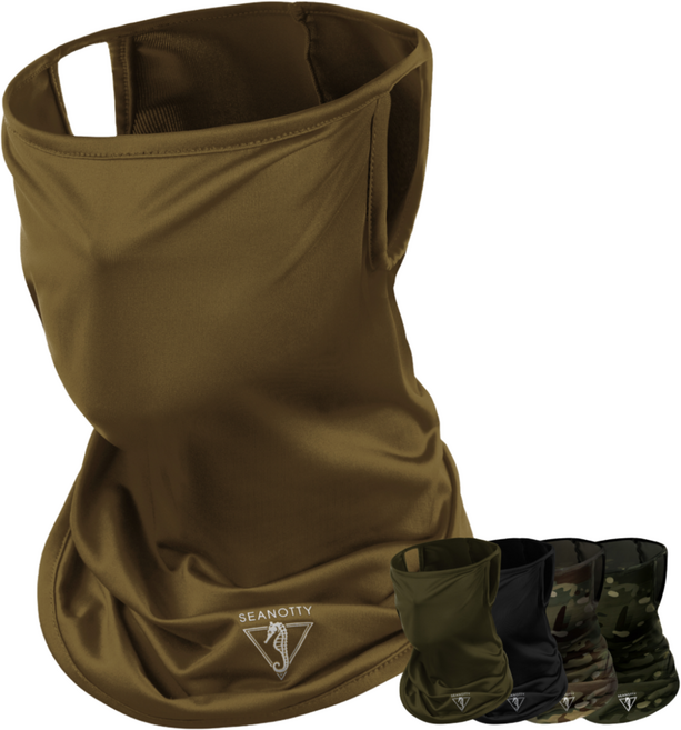 씨노티 오퍼레이터 택티컬 넥워머 워랩 버프 스카프 반다나 등산 아웃도어, 1개, TAN