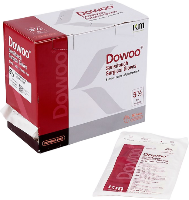 닥터엑스 Dowoo 센시터치 수술용 라텍스 글러브 Sensitouch 도우 수술용장갑, 7, 50세트
