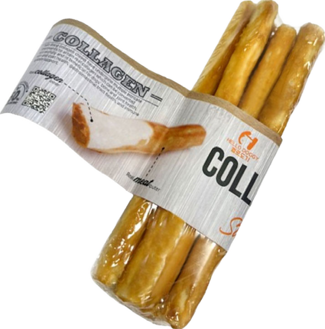 강아지간식 오래먹는 개껌 애견 입냄새 치석제거 덴탈껌 간식 헬로도기 콜라겐츄, 1개, 42g, 스틱S