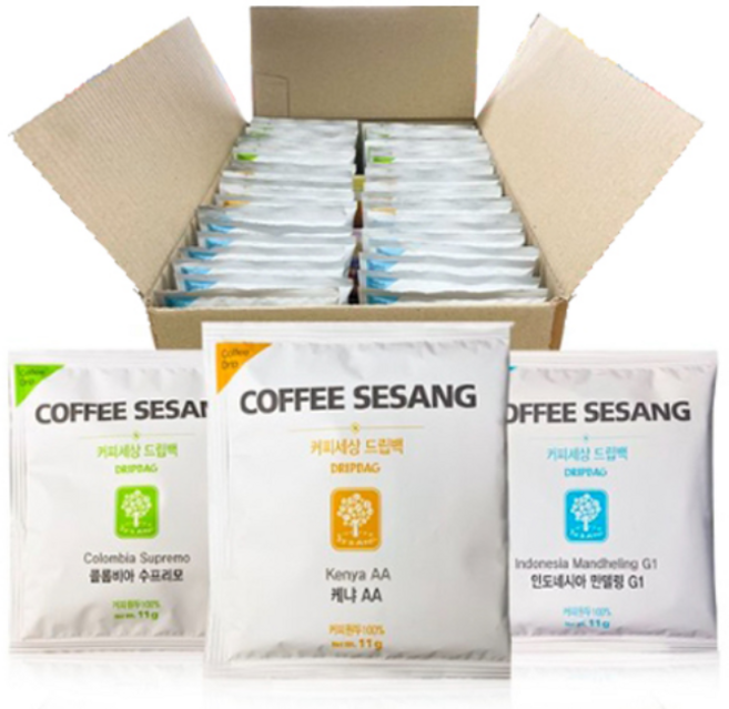 커피세상 드립백 3종, 1개, 11g, 42개입