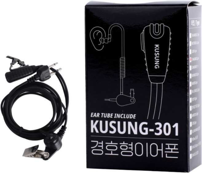 무전기전용 국산 이어폰 / 인이어 / 리시버 / 경호용이어폰 KUSUNG301, D타입(S)