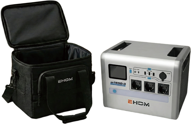 이홈 캠핑용 휴대용 대용량 파워뱅크 1024Wh 1650W 캠핑 차박 보조 배터리 EP1650