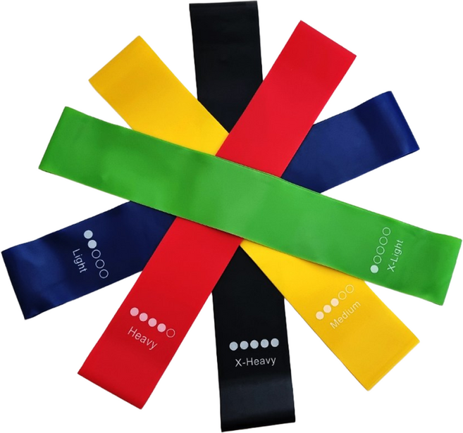 라텍스 루프밴드 1 ~ 5단계 스트레칭 헬스 필라테스 운동 탄력 밴드, 1개, 상세페이지 참조