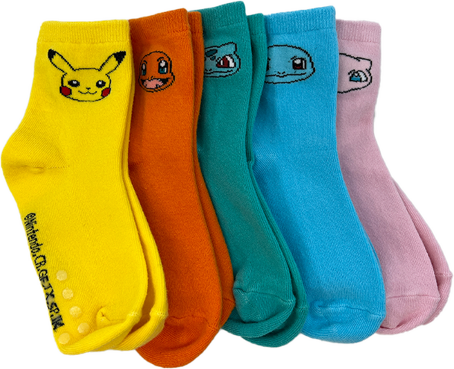 아동 피카츄 양말 5종 세트 포켓몬 등원룩 어린이집 생일답례품