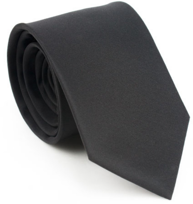 5.5cm 단색 슬림 블랙 수동넥타이_GM5001