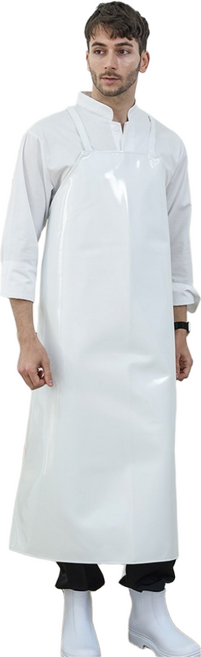 양면방수 앞치마 H형 / 고리형 / 업소용 식품제조공장 식당 정육점 김장앞치마 특대/대형/소형 (5color), H형 백색 대, 1개