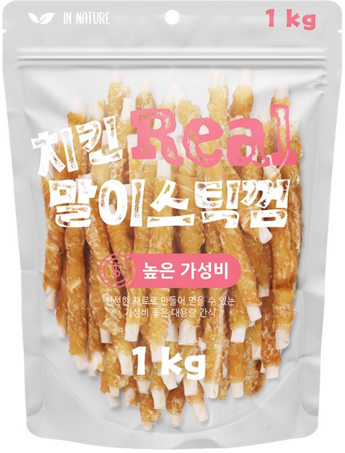 인네이처 리얼 치킨말이 스틱껌, 1개, 1kg, 치킨