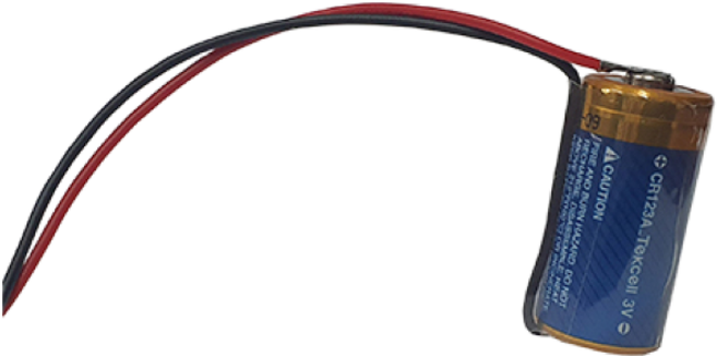 텍셀 CR123A 3V SMH200-2P 커넥터 리튬배터리 로봇배터리 산업용 소방 화재 연기감지기 센서 배터리 PLC CNC 배터리, 1개, 1개입