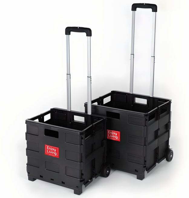 엔조이리빙 다용도 폴딩 박스형 핸드카트 장바구니 캐리어카트, 1개