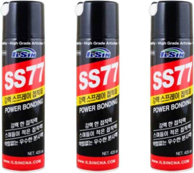 조씨네 뿌리는 접착제 다용도 강력 접착 벽지 스프레이, 3개