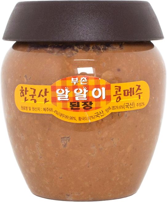 [알알이식품] 알알이 된장 한국산 콩메주, 950g, 1개