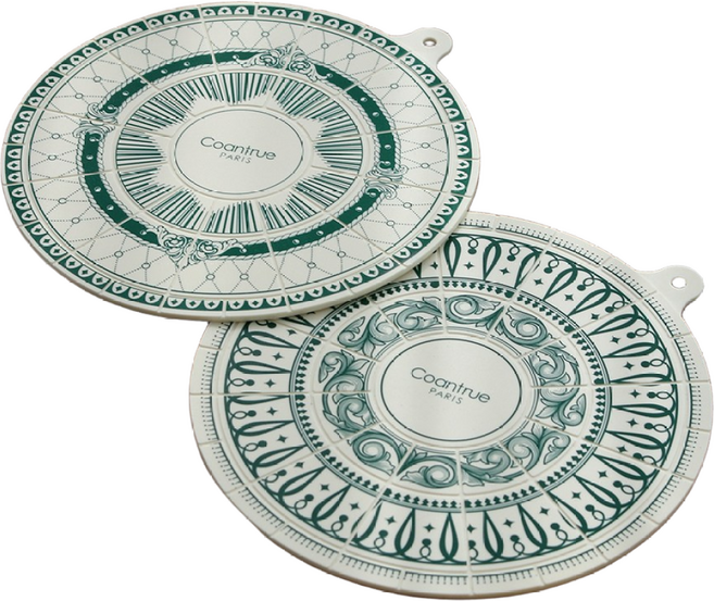 꼬앙뜨로 정품 물랑루즈 인덕션보호매트 과열 스크래치방지, 2개, 23.엔블 그린