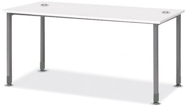 사무용책상 뉴갤럭시책상 일자형 컴퓨터 책상 사무실 심플테이블 다용도, 화이트/화이트다리/1200x800x720