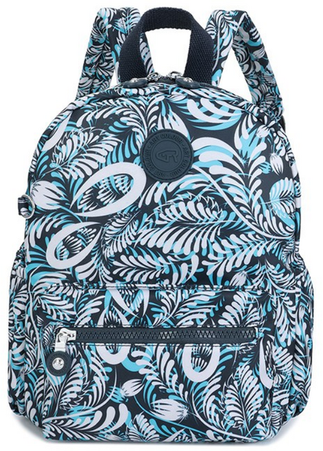 아트컬러 플라워 패턴 생활방수 가벼운 백팩 A91402