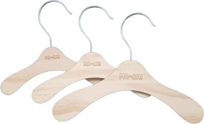 MAAH 반려동물 소나무 원목 옷걸이, 15개