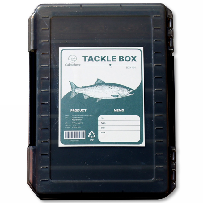 캄쇼어 낚시 루어 태클박스 3종세트, 1개, 블랙(black)