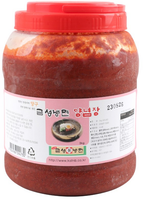 금성냉면 비빔장 양념장 3kg, 1개