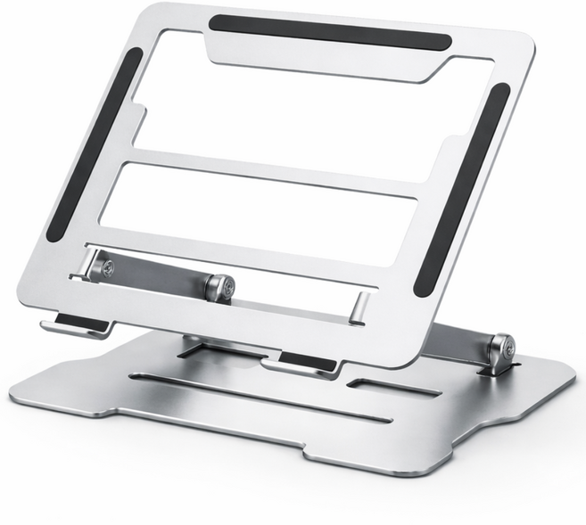 모아노아 발열해소 흔들림 방지 노트북거치대, 1개, 실버