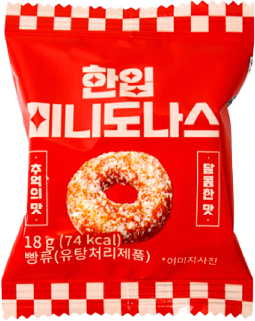 한입 미니도나스, 10개, 18g