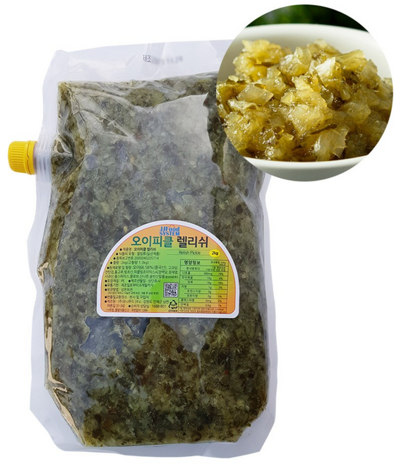 렐리쉬 오이피클(다진피클) 절임 2kg, 3개
