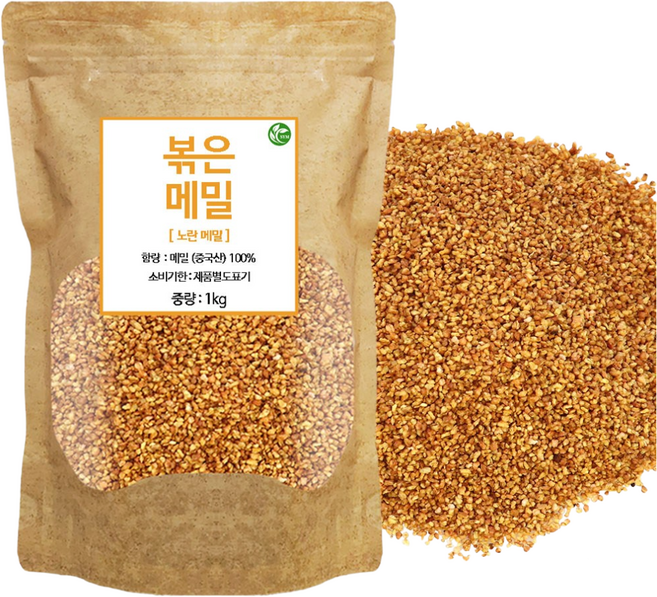 SYM 볶은 메밀 볶음 메밀차 수입산 노란메밀 타타리메밀 100%, 1개, 1kg