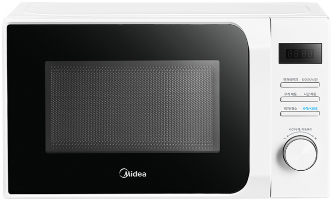 마이디어 버튼&다이얼식 전자레인지 20L, 디지털식 화이트