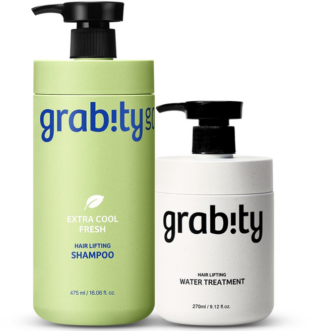2위 - 그래비티 헤어리프팅샴푸 엑스트라 쿨 프레쉬 475ml + 헤어 트리트먼트 270ml, 1세트
