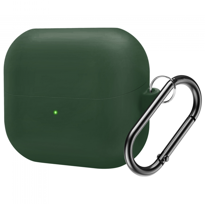 PYHO갤럭시 버즈3 프로 호환 실리콘 행 케이스 카라비너BDS3, 그린Green, galaxy buds3Pro(포함하다 카라비너), 1개