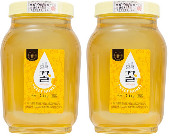 달콤달콤 꿀 사양벌꿀, 2.4kg, 2개