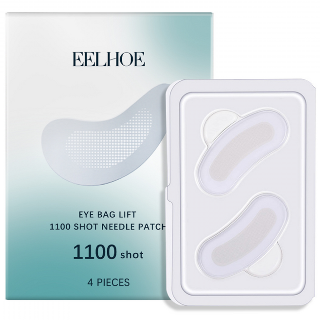[피부과 추천] 미국기술 4/4+4/8+8 아이백 리프트 1100샷 리들패치 눈밑 지방제거 아이 패치 눈자 주름개선 아이팩 다크서클 눈밑꺼짐 제거 니들패치, 4개, 1개입