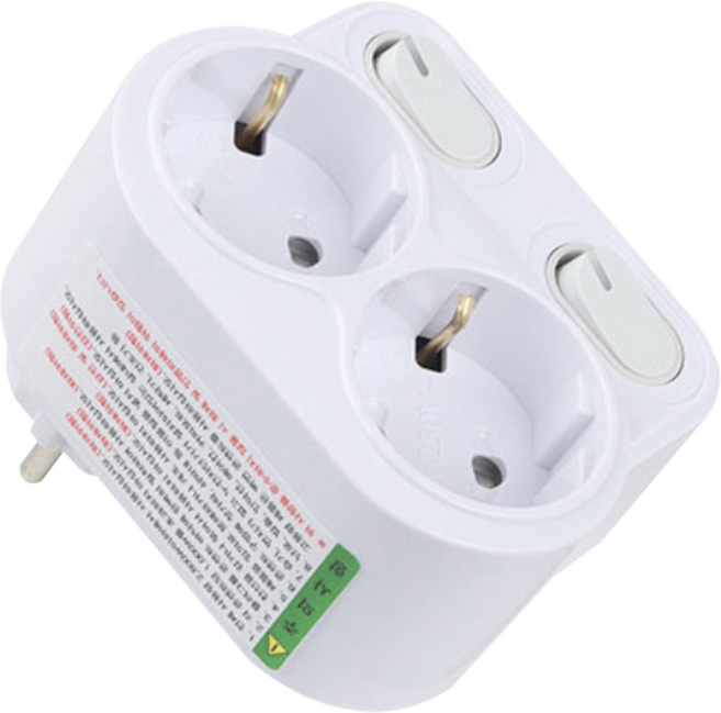 현대 멀티탭 2구 콘센트 벽면 스위치, 1개