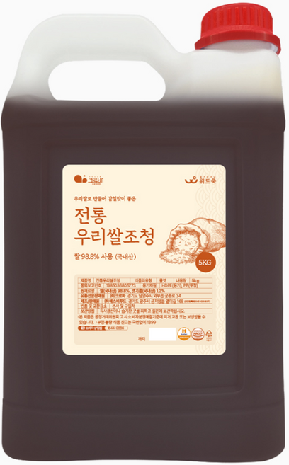 국내산 우리쌀 조청 5kg, 1개
