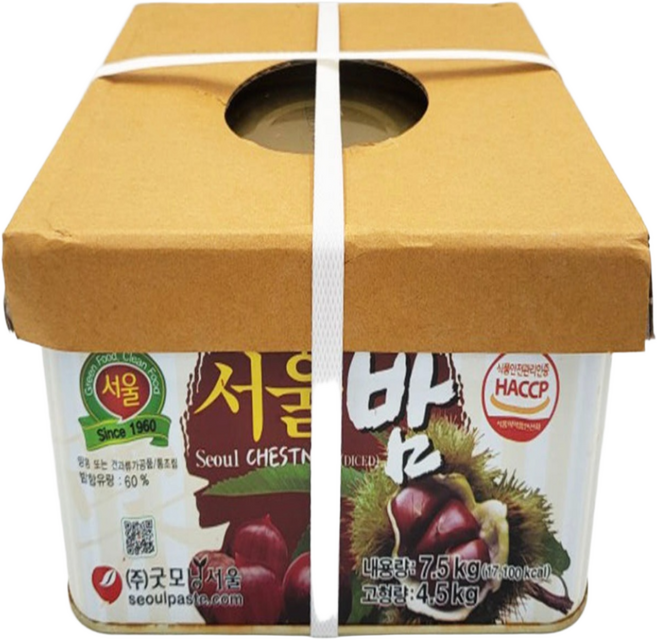 [업소용] 굿모닝서울 밤다이스 7.5kg 10캔 밤 통조림, 10개
