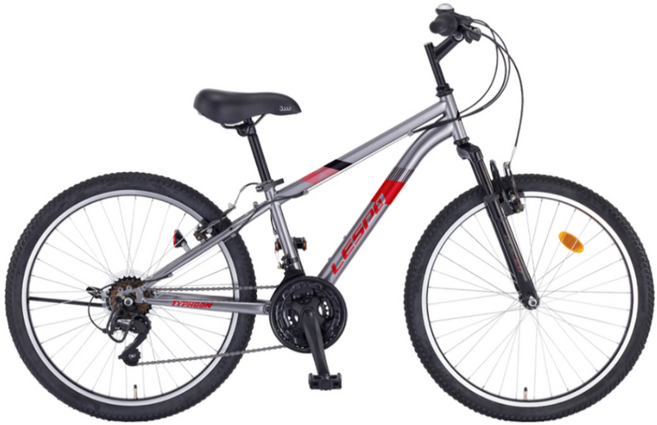 2025 삼천리 레스포 24 태풍SF 자전거 초등학생 중학생 주니어 입문용 MTB자전거, 1개, 159cm, 다크 실버 (99% 조립)