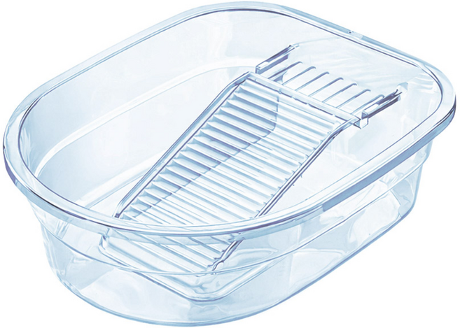 헬로제인 일체형 빨래판 대야 (대형), 블루, 1개