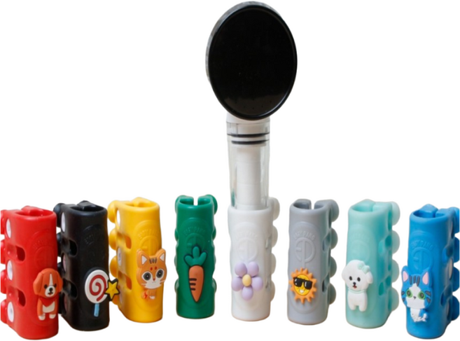 이지팡 샤워기거치대 홀더 걸이 흡착식 화이트, 1개, 옐로우(대형)