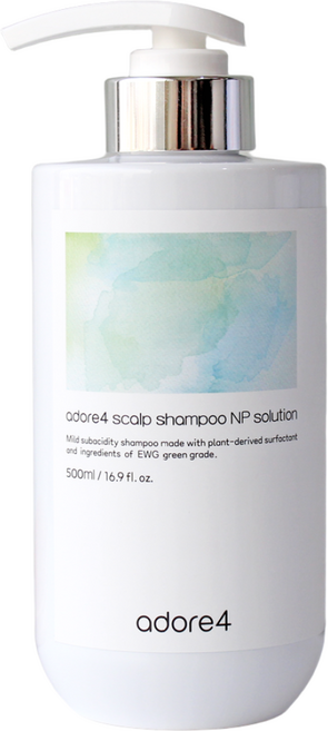 어도어포 NP솔루션 두피샴푸 무향료 임산부용 비자극 천연계면활성제 약산성 500g, 1개