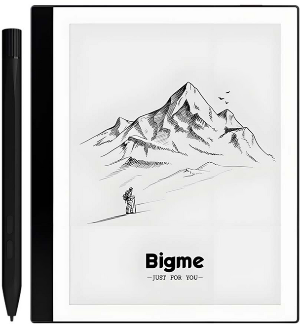 Bigme PocketNote 7인치 흑백 잉크 스크린 전자책 리더, White, 1개