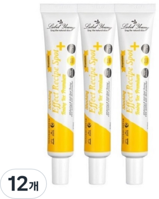 라벨영 쇼킹효과레시피 토닝 스팟, 30ml, 12개