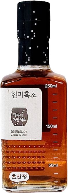 초산정 현미흑초 천연발효 현미 식초 270ml, 2개