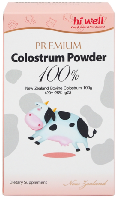 Hiwell colostrum powder 하이웰 초유 100% 분말 가루 이유식재료, 1개, 100g