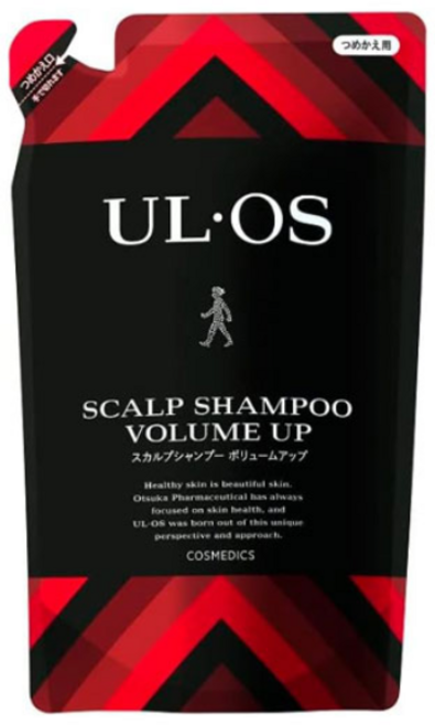[오츠카제약] ULOS 우르오스 스칼프 샴푸 볼륨업 리필, 4개, 420ml